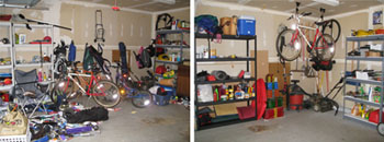 De-clutter your garage, attic and basement