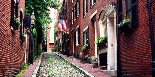 Acorn Street Beacon Hill Cobblestones